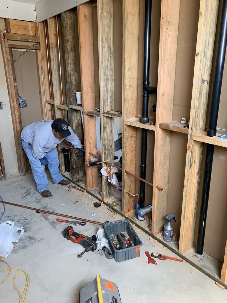 Commercial rough-in plumbing for Water Heater Replacement in South New London